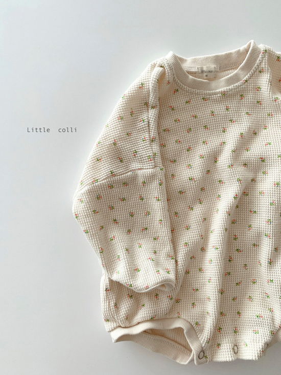 LITTLE COLLI - Korean Children Fashion - #Kfashion4kids - Waffle Bodysuit - 2