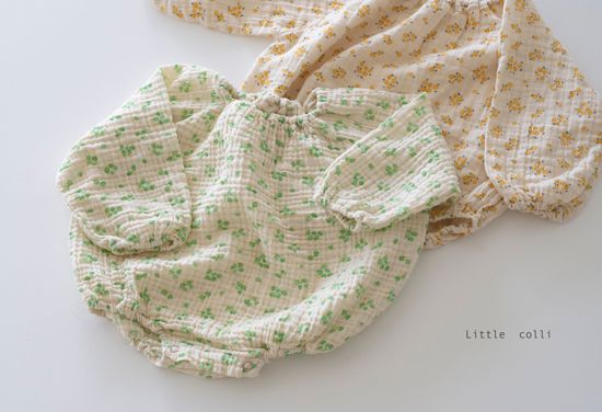 LITTLE COLLI - Korean Children Fashion - #Kfashion4kids - Spring Flower Bodysuit