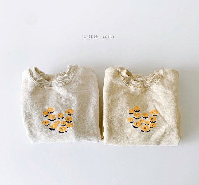 LITTLE COLLI - Korean Children Fashion - #Kfashion4kids - Flower Sweatshirt