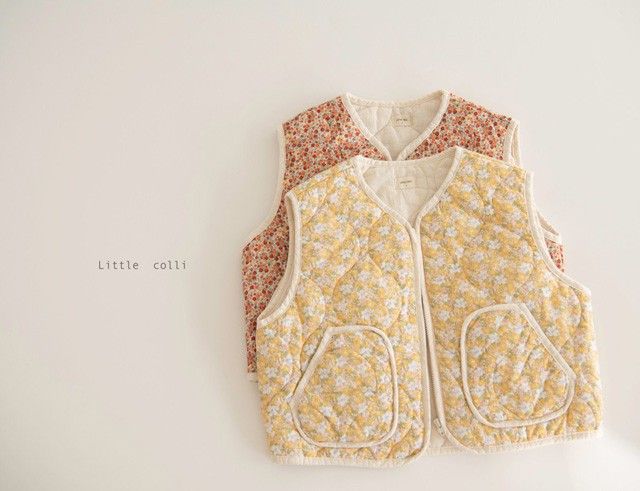 LITTLE COLLI - Korean Children Fashion - #Kfashion4kids - Rose Vest