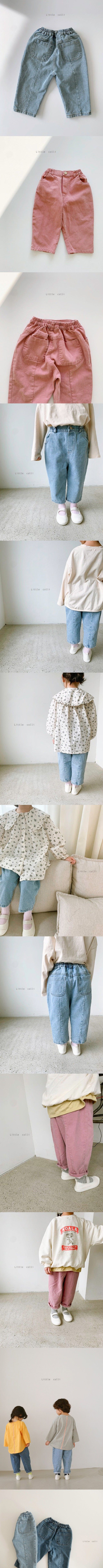 LITTLE COLLI - Korean Children Fashion - #Kfashion4kids - Coy Denim Pants - 2