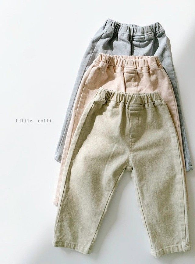 LITTLE COLLI - Korean Children Fashion - #Kfashion4kids - Pigment Span Pants