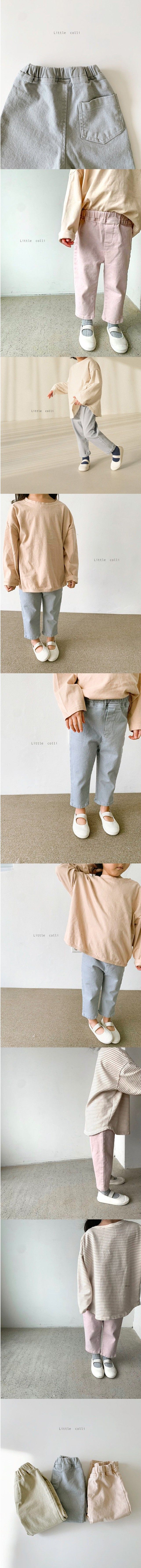 LITTLE COLLI - Korean Children Fashion - #Kfashion4kids - Pigment Span Pants - 2