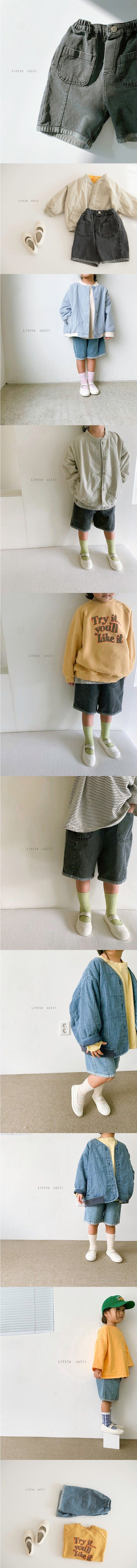 LITTLE COLLI - Korean Children Fashion - #Kfashion4kids - Half Denim Pants - 2
