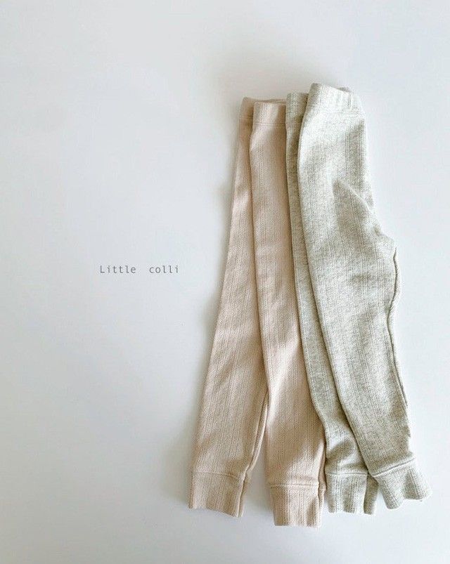 LITTLE COLLI - Korean Children Fashion - #Kfashion4kids - Eyelet Leggings