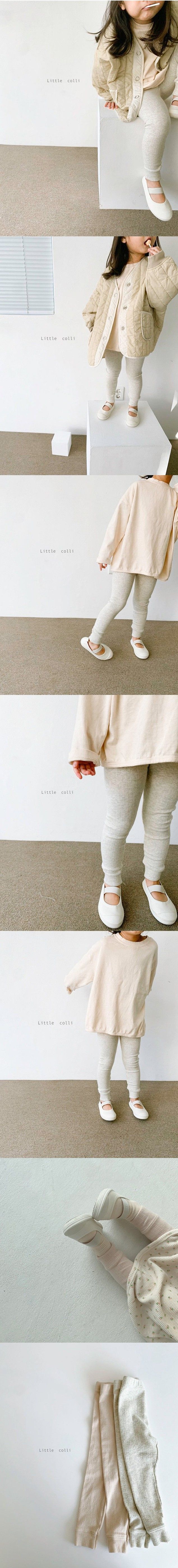 LITTLE COLLI - Korean Children Fashion - #Kfashion4kids - Eyelet Leggings - 2