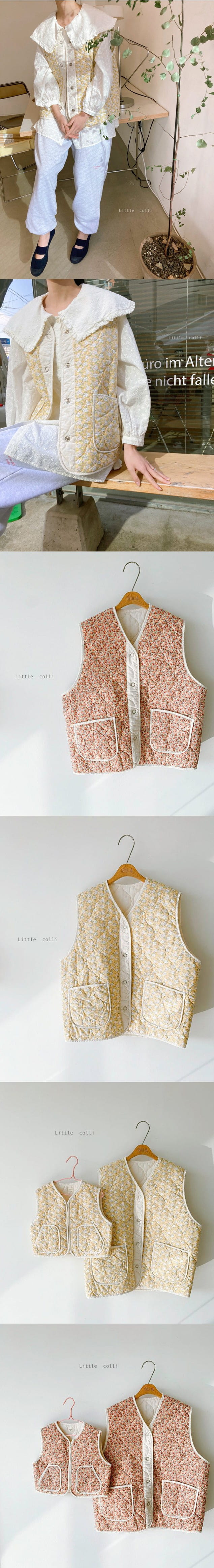 LITTLE COLLI - Korean Children Fashion - #Kfashion4kids - Mom Rose Vest - 2