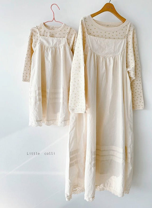 LITTLE COLLI - Korean Children Fashion - #Kfashion4kids - Vanilla One-piece