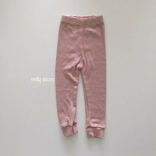 M & J STORY - Korean Children Fashion - #Kfashion4kids - Stripes Leggings - 2