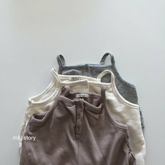 M & J STORY - Korean Children Fashion - #Kfashion4kids - Terry Dungarees Pants
