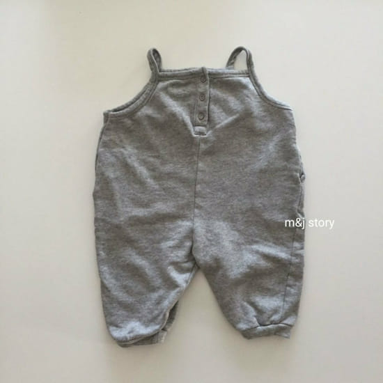 M & J STORY - Korean Children Fashion - #Kfashion4kids - Terry Dungarees Pants - 5