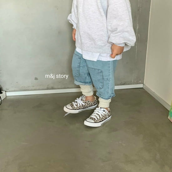 M & J STORY - Korean Children Fashion - #Kfashion4kids - Patch Denim Pants - 8