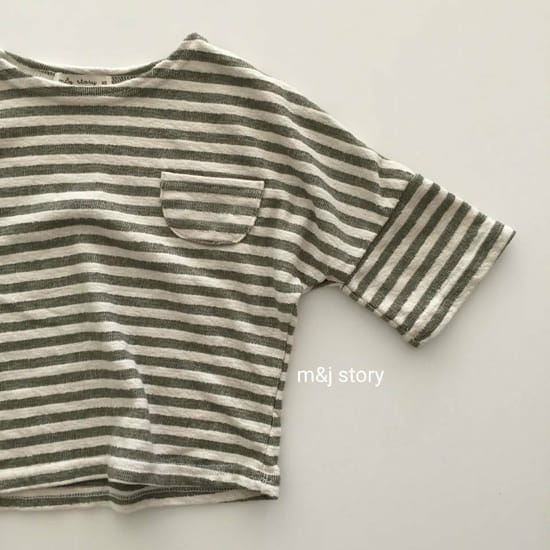 M & J STORY - Korean Children Fashion - #Kfashion4kids - Stripes Tee