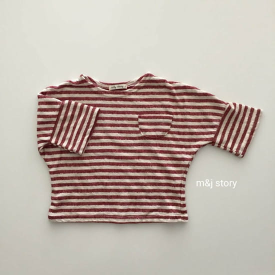 M & J STORY - Korean Children Fashion - #Kfashion4kids - Stripes Tee - 2