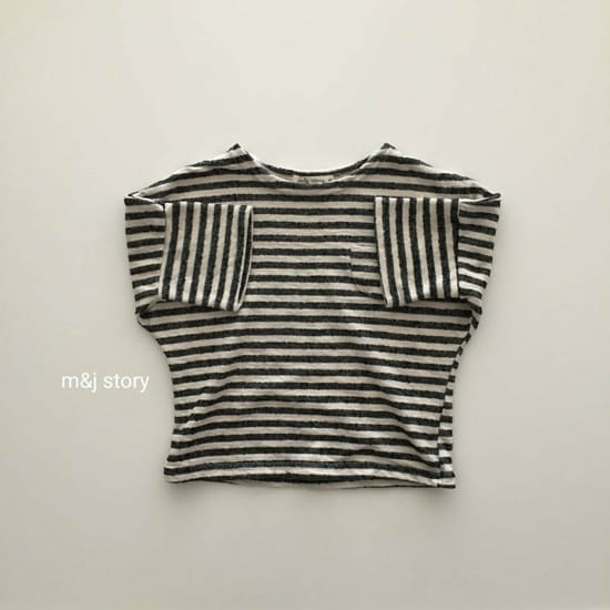 M & J STORY - Korean Children Fashion - #Kfashion4kids - Stripes Tee - 4