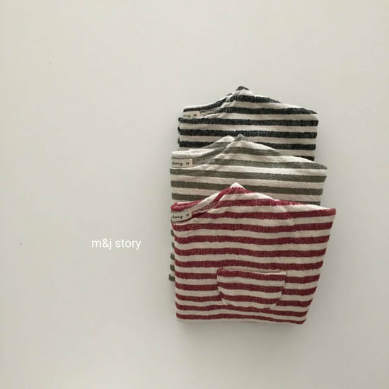 M & J STORY - Korean Children Fashion - #Kfashion4kids - Stripes Tee - 6