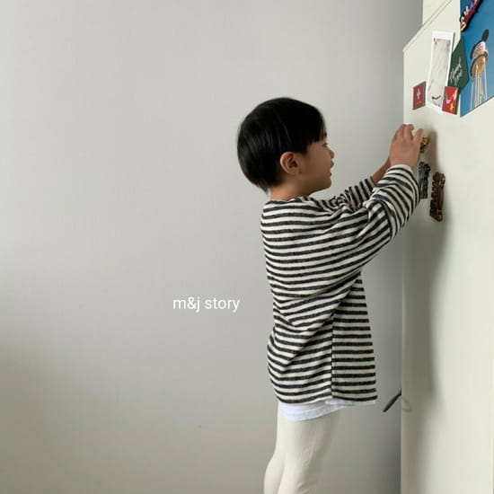 M & J STORY - Korean Children Fashion - #Kfashion4kids - Stripes Tee - 9