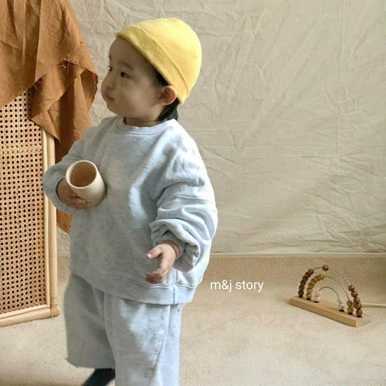 M & J STORY - Korean Children Fashion - #Kfashion4kids - Dart Terry Top bottom Set - 9