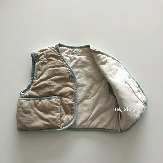 M & J STORY - Korean Children Fashion - #Kfashion4kids - Cushion Vest Jumper