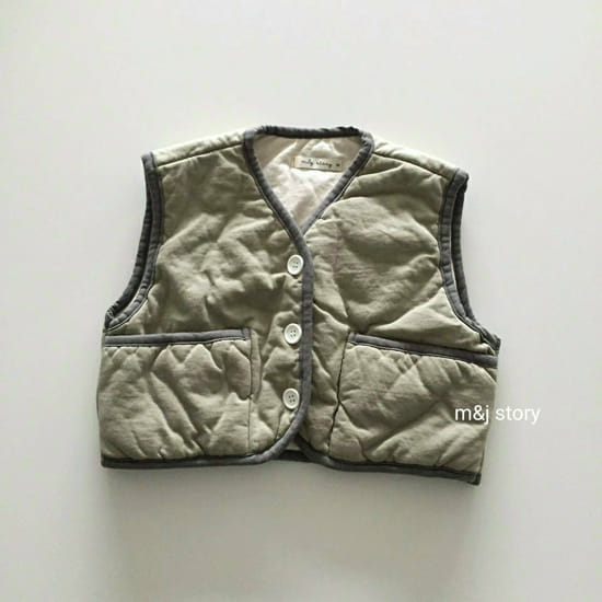 M & J STORY - Korean Children Fashion - #Kfashion4kids - Cushion Vest Jumper - 3