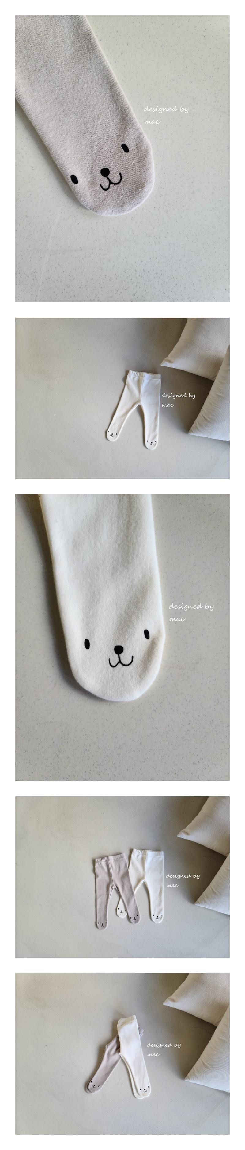 MAC - Korean Children Fashion - #Kfashion4kids - Bear Foot Leggings