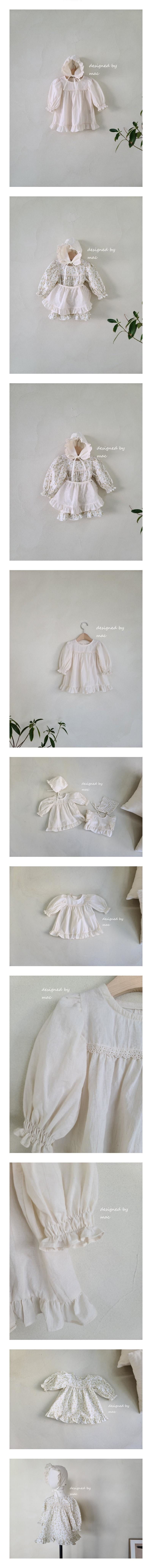 MAC - Korean Children Fashion - #Kfashion4kids - Angle One-piece (Bonnet is excluded)
