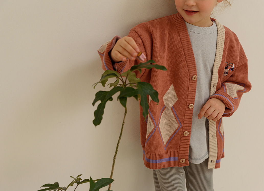 MAMANOTA - Korean Children Fashion - #Kfashion4kids - Dia Knit Cardigan - 4