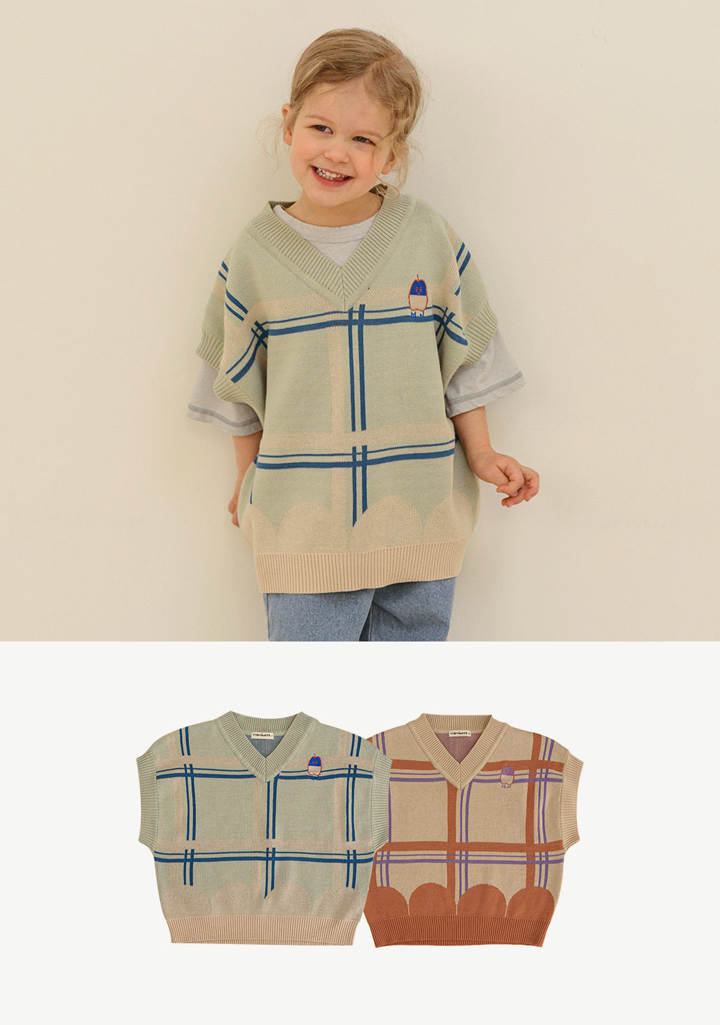 MAMANOTA - Korean Children Fashion - #Kfashion4kids - Picnic Knit Vest