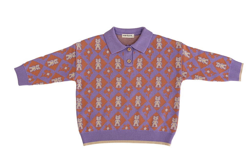 MAMANOTA - Korean Children Fashion - #Kfashion4kids - Bear Collar Knit Pullover - 11