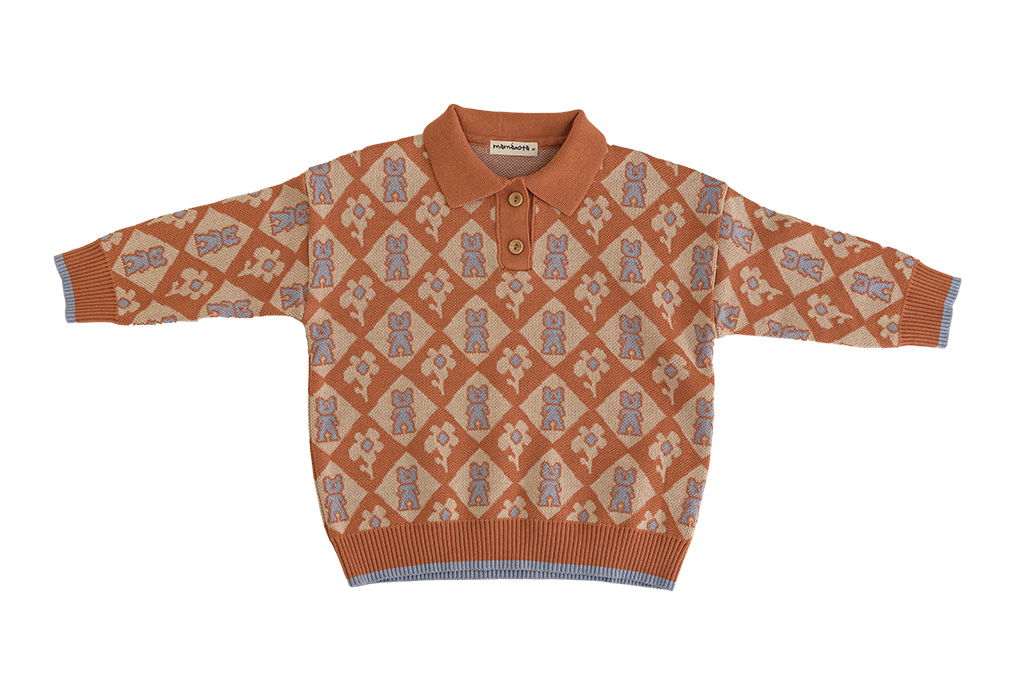 MAMANOTA - Korean Children Fashion - #Kfashion4kids - Bear Collar Knit Pullover - 12