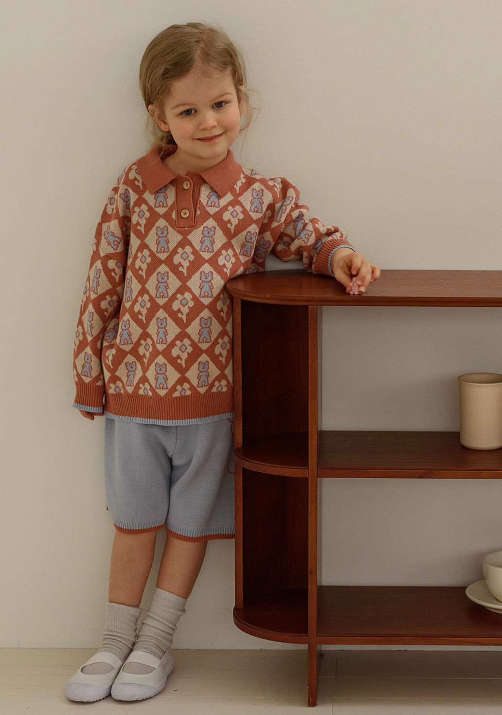 MAMANOTA - Korean Children Fashion - #Kfashion4kids - Bear Collar Knit Pullover - 5