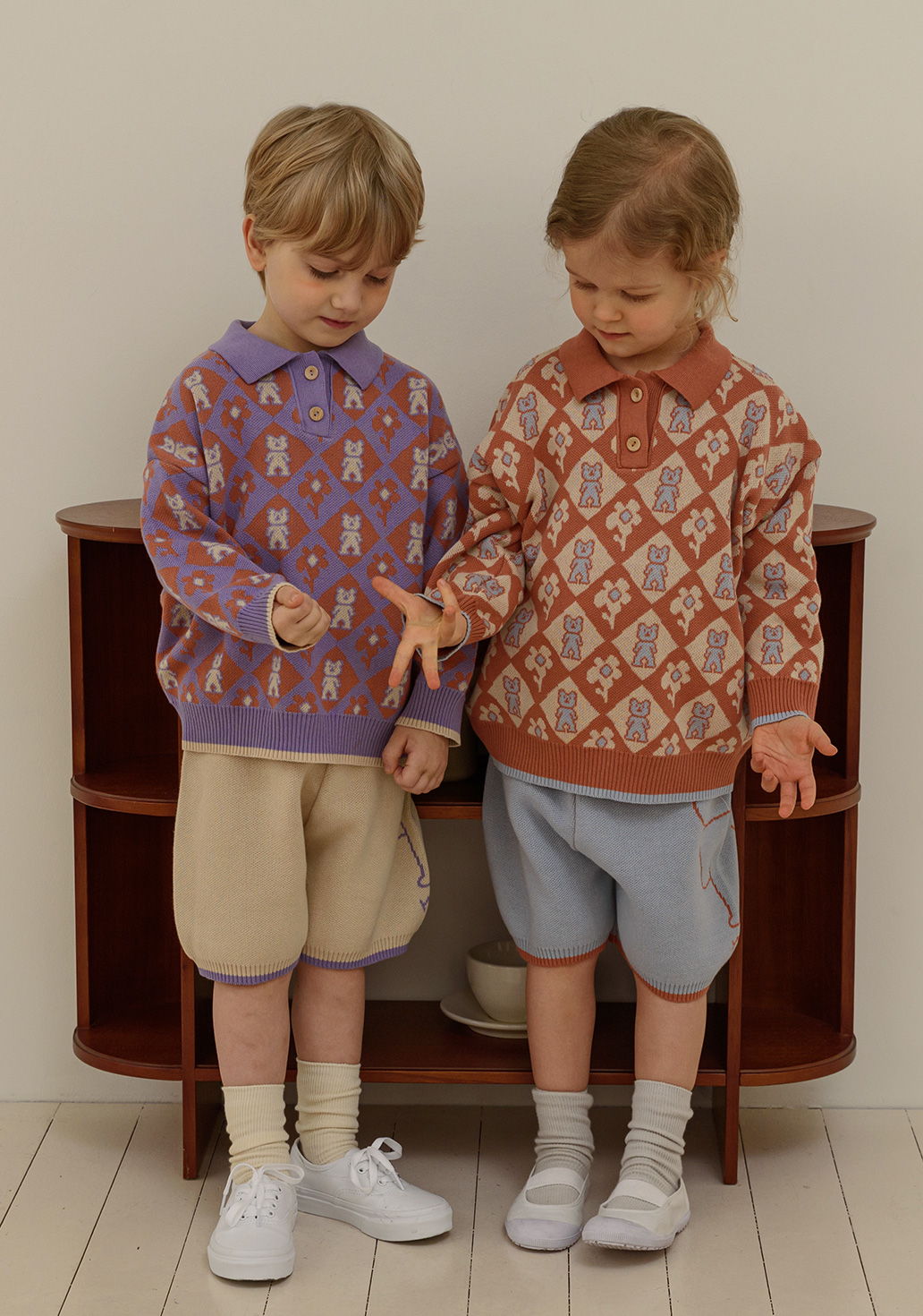 MAMANOTA - Korean Children Fashion - #Kfashion4kids - Bear Collar Knit Pullover - 9