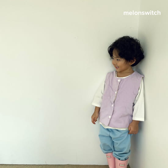 MELON SWITCH - Korean Children Fashion - #Kfashion4kids - Two Tone Vest - 6
