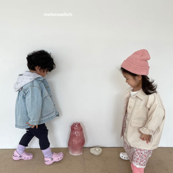 MELON SWITCH - Korean Children Fashion - #Kfashion4kids - Salad Denim Jacket - 3