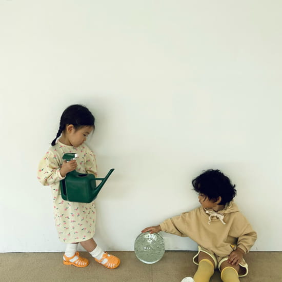 MELON SWITCH - Korean Children Fashion - #Kfashion4kids - Smile Shorts Top Bottom Set - 2