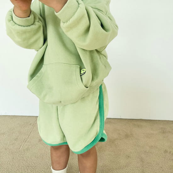 MELON SWITCH - Korean Children Fashion - #Kfashion4kids - Smile Shorts Top Bottom Set - 6