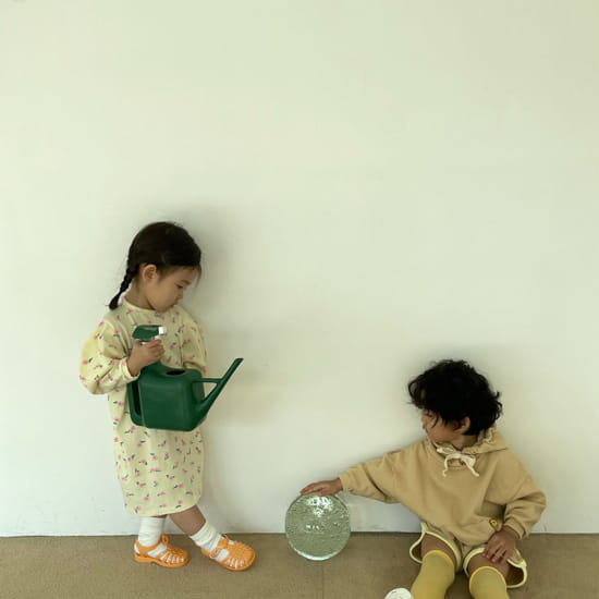MELON SWITCH - Korean Children Fashion - #Kfashion4kids - Smile Shorts Top Bottom Set - 9