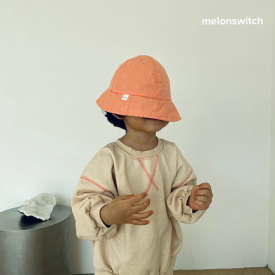MELON SWITCH - Korean Children Fashion - #Kfashion4kids - Cheese Pigment Top Bottom Set