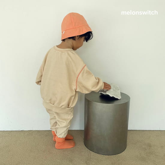 MELON SWITCH - Korean Children Fashion - #Kfashion4kids - Cheese Pigment Top Bottom Set - 3