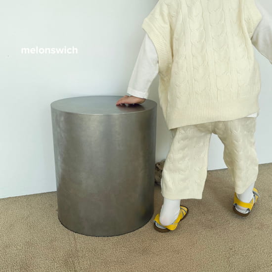MELON SWITCH - Korean Children Fashion - #Kfashion4kids - Cream Knit Top Bottom Set - 6