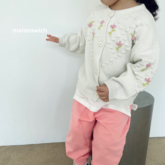 MELON SWITCH - Korean Children Fashion - #Kfashion4kids - Handmade Tulip Knit Cardigan - 3
