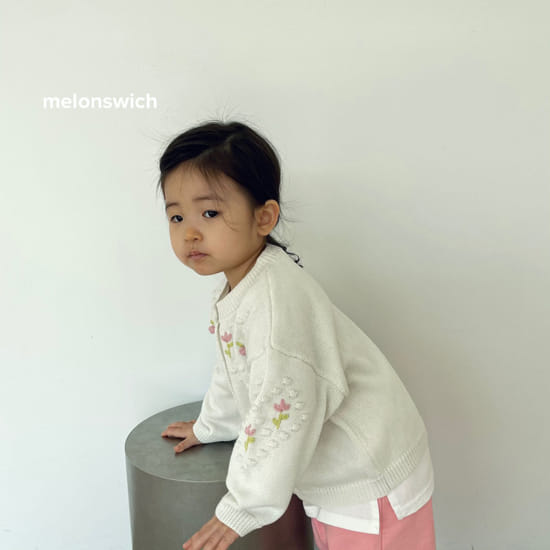MELON SWITCH - Korean Children Fashion - #Kfashion4kids - Handmade Tulip Knit Cardigan - 6