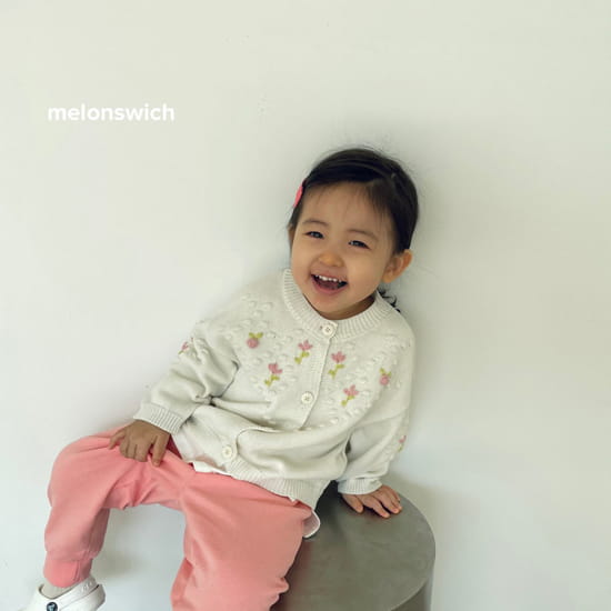 MELON SWITCH - Korean Children Fashion - #Kfashion4kids - Handmade Tulip Knit Cardigan - 7