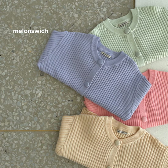 MELON SWITCH - Korean Children Fashion - #Kfashion4kids - Color Rip Knit Cardigan
