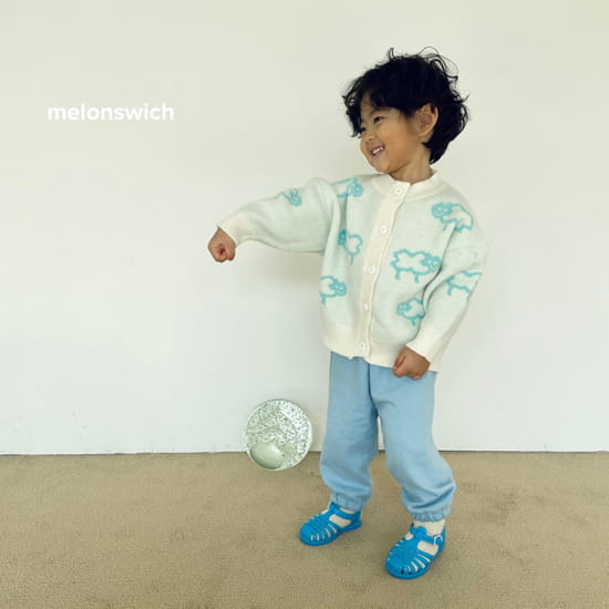 MELON SWITCH - Korean Children Fashion - #Kfashion4kids - Sheep Rabbit Knit Cardigan