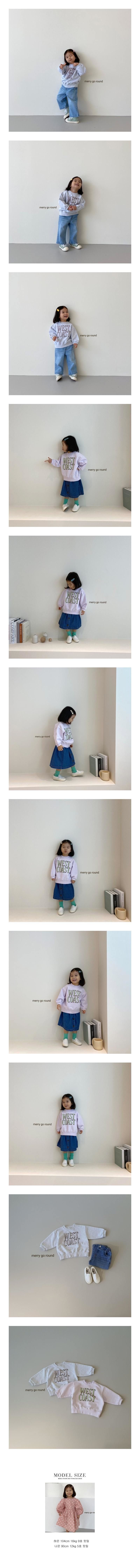 MERRY GO ROUND - Korean Children Fashion - #Kfashion4kids - West Sweatshirt