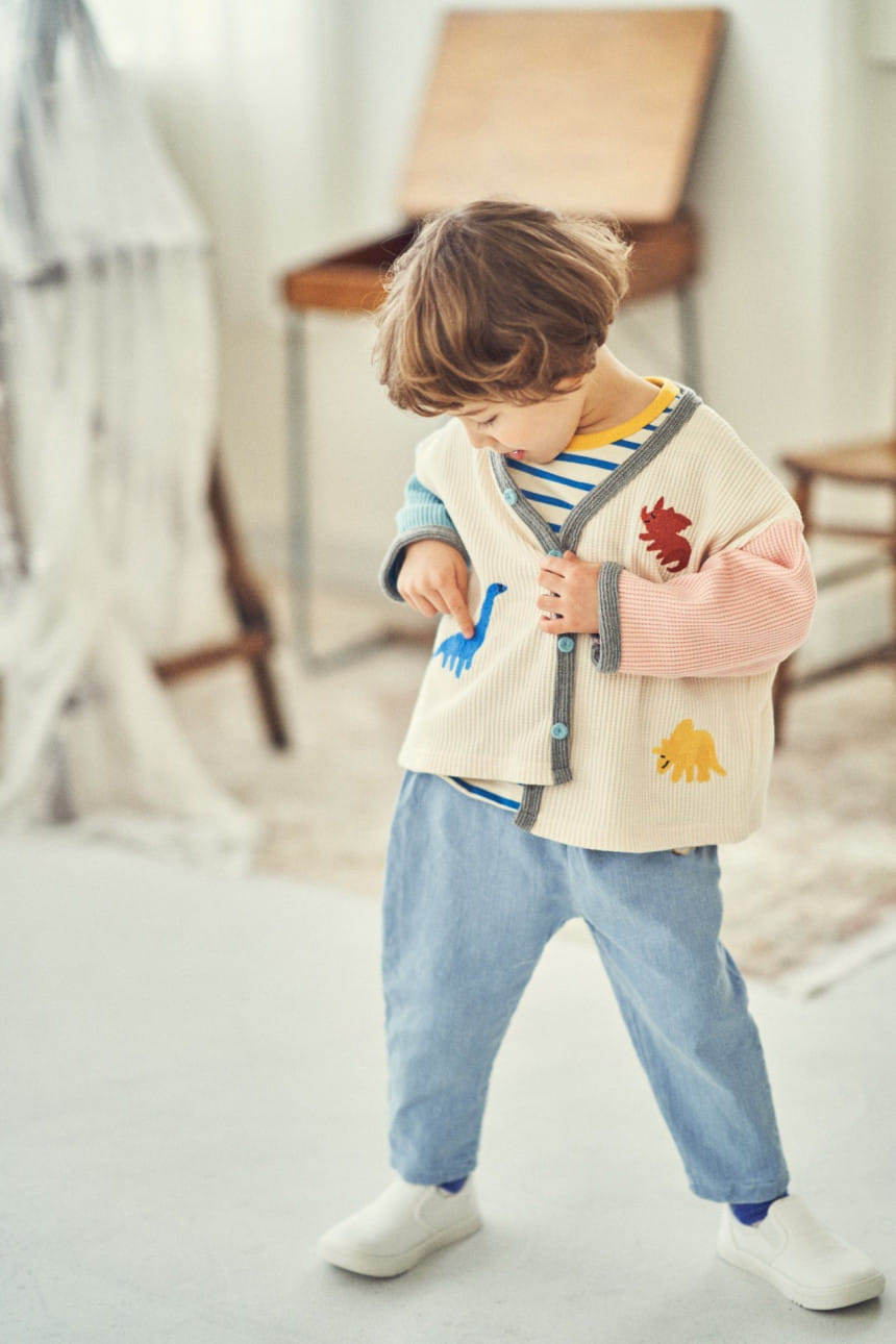 MIMICO - Korean Children Fashion - #Kfashion4kids - Waffle Cardigan - 2
