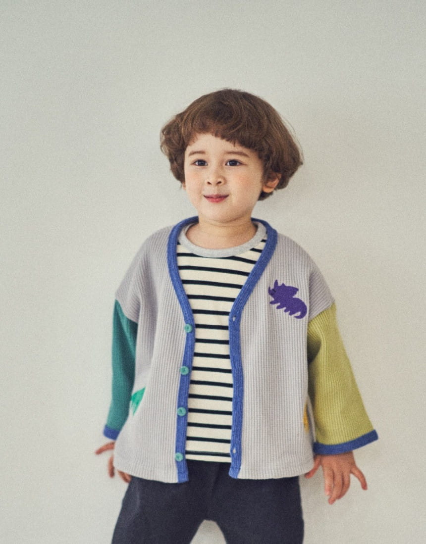 MIMICO - Korean Children Fashion - #Kfashion4kids - Waffle Cardigan - 5