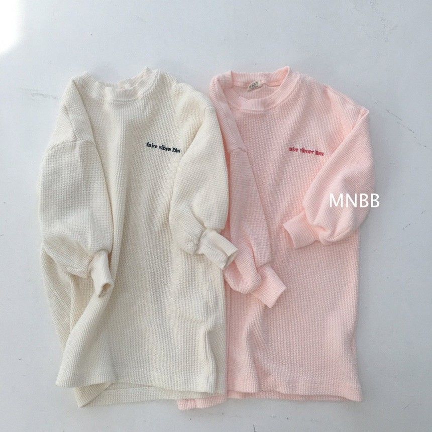 MINI BONGBONG - Korean Children Fashion - #Kfashion4kids - Waffle One-piece