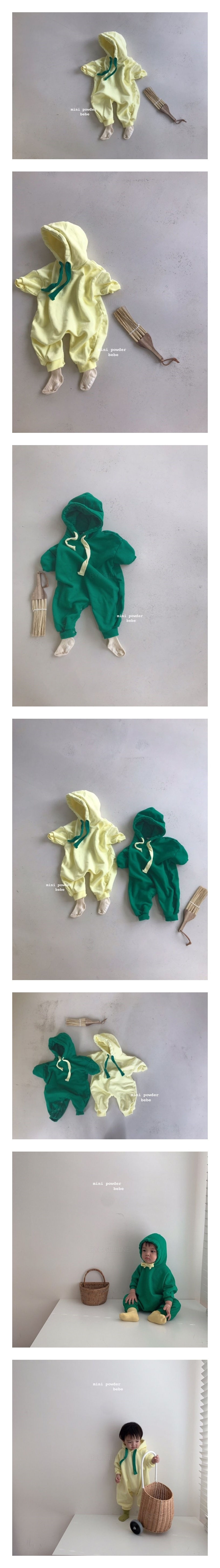MINI POWDER - Korean Children Fashion - #Kfashion4kids - Color Hoody Bodysuit